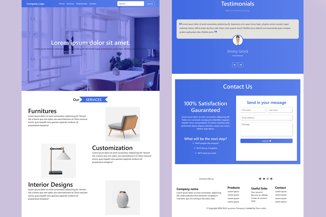 landing page project